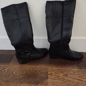 Wrangler Black Heeled Boots